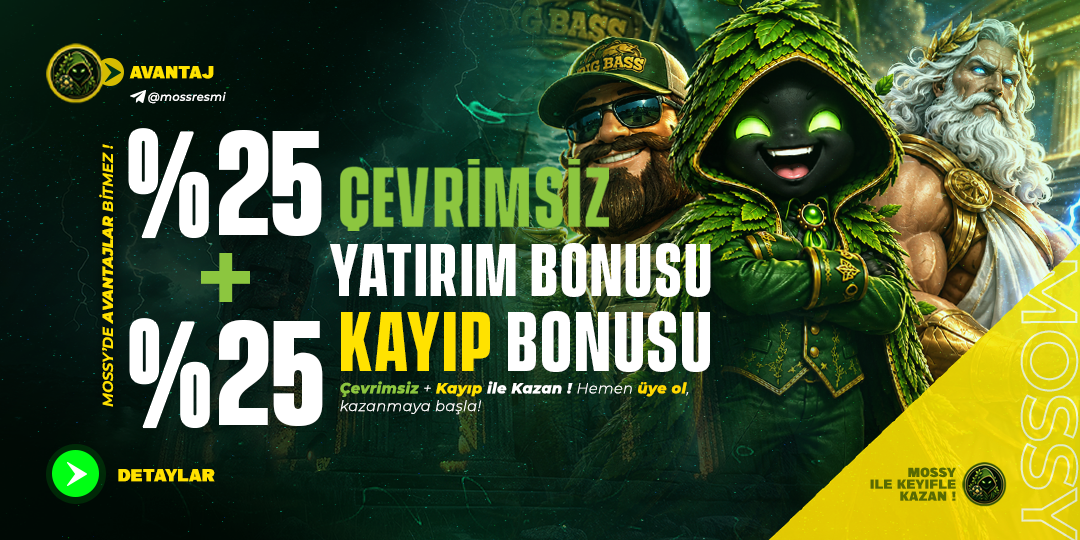 %25 ÇEVRİMSİZ YATIRIM BONUSU %25 KAYIP BONUSU